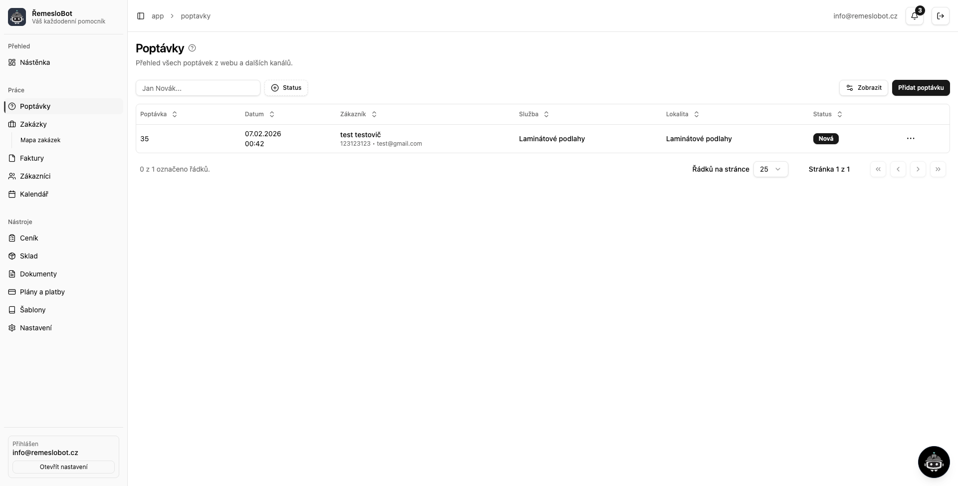 ŘemesloBot AI asistent pro malíře